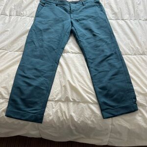 Teal Prada trousers